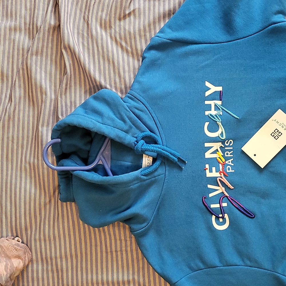 Blue Givenchy Hoodie medium